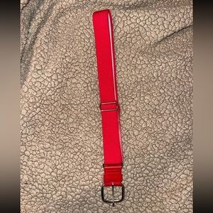 Adidas red softball belt